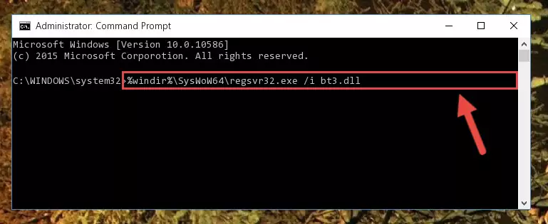 Uninstalling the broken registry of the Bt3.dll library from the Windows Registry Editor (for 64 Bit)