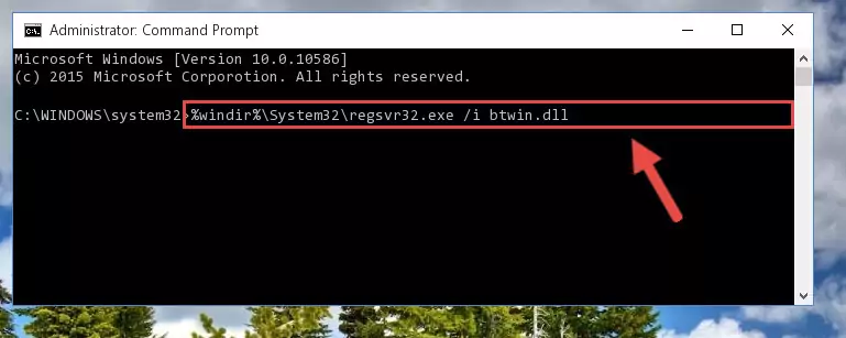Uninstalling the Btwin.dll library from the system registry