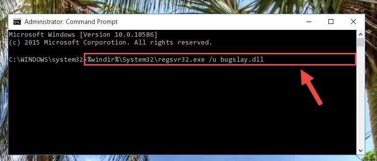 Extracting the Bugslay.dll file from the .zip file