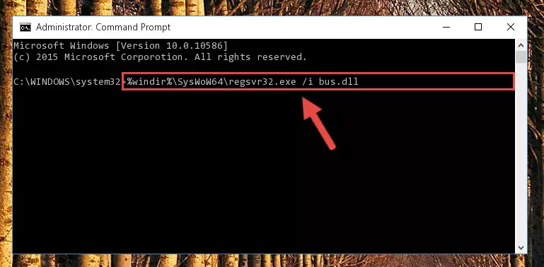 Cleaning the problematic registry of the Bus.dll file from the Windows Registry Editor