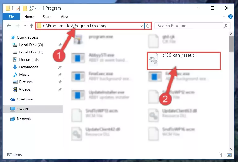 Choosing the C166_can_reset.dll library