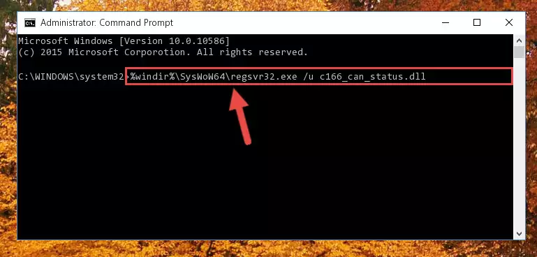 Creating a new registry for the C166_can_status.dll file in the Windows Registry Editor