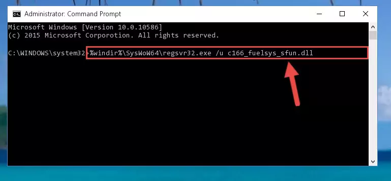 Creating a clean registry for the C166_fuelsys_sfun.dll file (for 64 Bit)