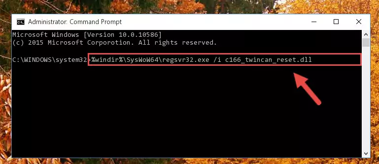 Deleting the damaged registry of the C166_twincan_reset.dll