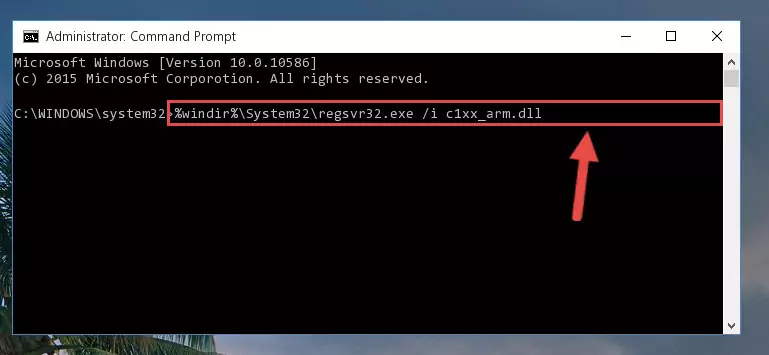 Deleting the C1xx_arm.dll file's problematic registry in the Windows Registry Editor