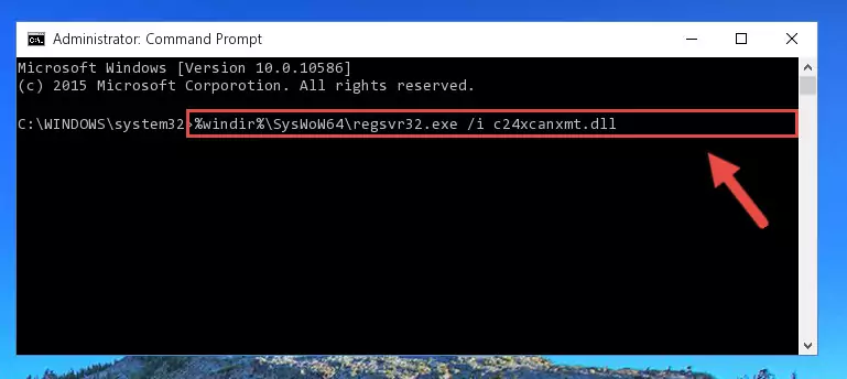 Uninstalling the broken registry of the C24xcanxmt.dll file from the Windows Registry Editor (for 64 Bit)
