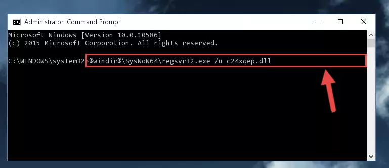 Making a clean registry for the C24xqep.dll library in Regedit (Windows Registry Editor)