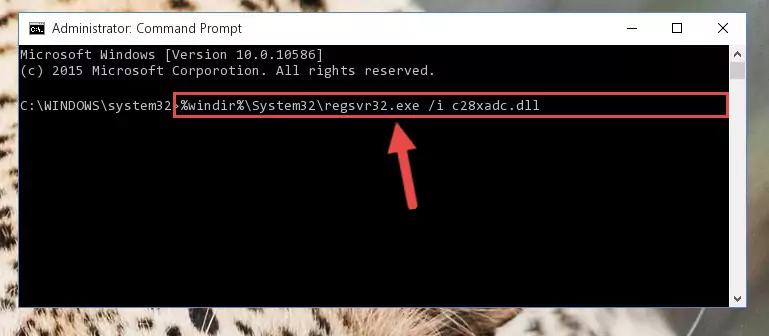 Deleting the damaged registry of the C28xadc.dll