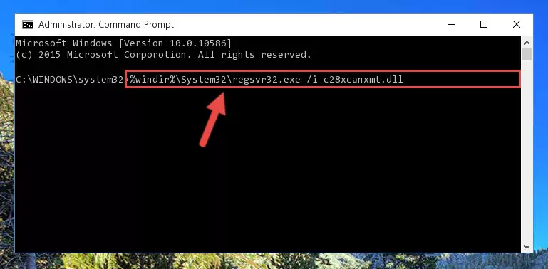 Deleting the C28xcanxmt.dll library's problematic registry in the Windows Registry Editor