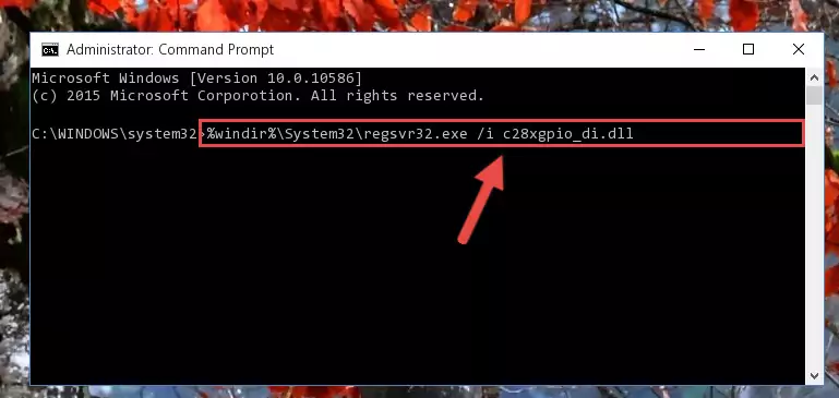 Deleting the damaged registry of the C28xgpio_di.dll