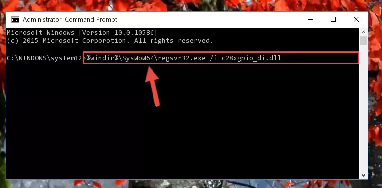 Uninstalling the C28xgpio_di.dll file's broken registry from the Registry Editor (for 64 Bit)