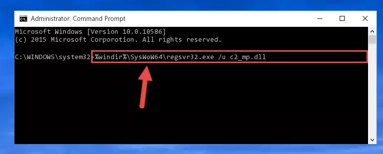 Creating a new registry for the C2_mp.dll file in the Windows Registry Editor