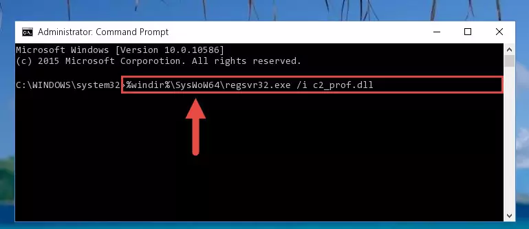 Uninstalling the broken registry of the C2_prof.dll file from the Windows Registry Editor (for 64 Bit)