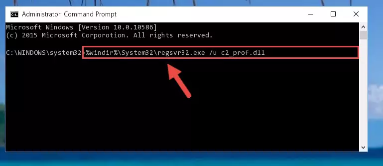 Creating a new registry for the C2_prof.dll file