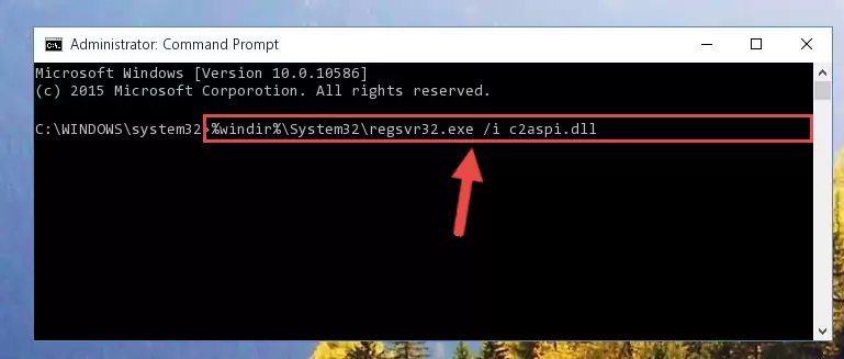 Deleting the damaged registry of the C2aspi.dll