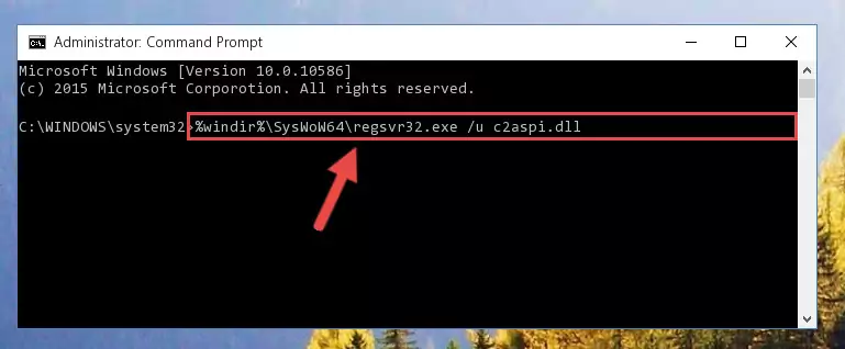 Creating a clean registry for the C2aspi.dll library (for 64 Bit)