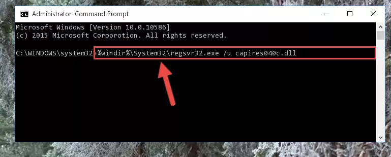 Making a clean registry for the Capires040c.dll library in Regedit (Windows Registry Editor)