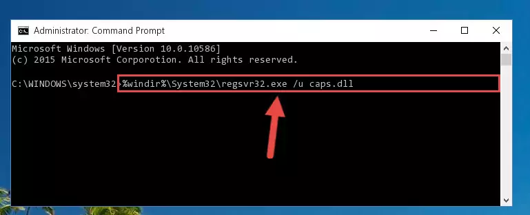 Making a clean registry for the Caps.dll library in Regedit (Windows Registry Editor)