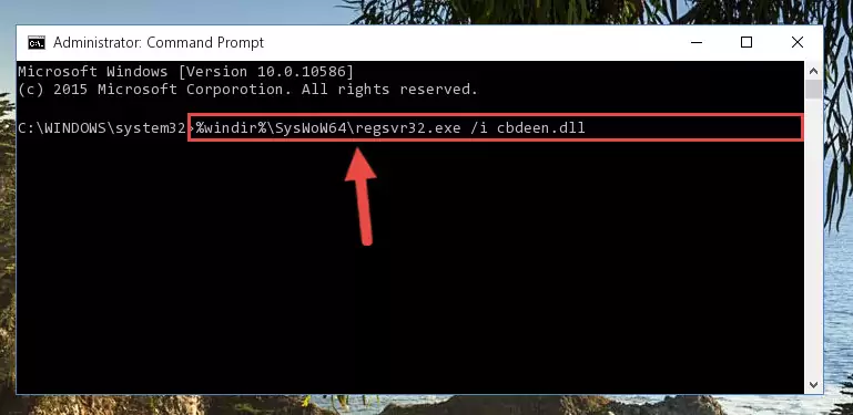 Uninstalling the Cbdeen.dll file's broken registry from the Registry Editor (for 64 Bit)