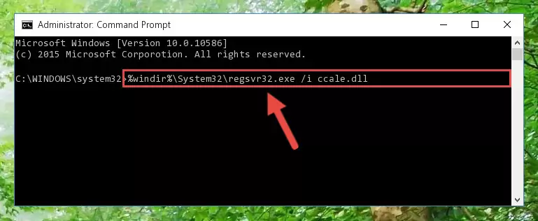 Reregistering the Ccale.dll file in the system (for 64 Bit)