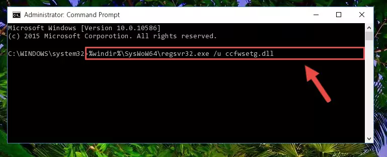 Creating a clean registry for the Ccfwsetg.dll file (for 64 Bit)