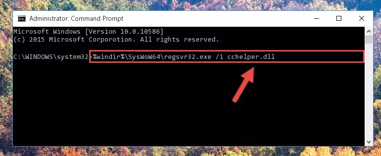 Uninstalling the Cchelper.dll library's broken registry from the Registry Editor (for 64 Bit)