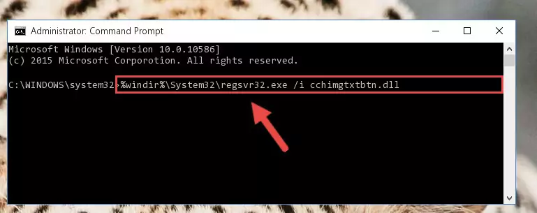 Deleting the Cchimgtxtbtn.dll library's problematic registry in the Windows Registry Editor