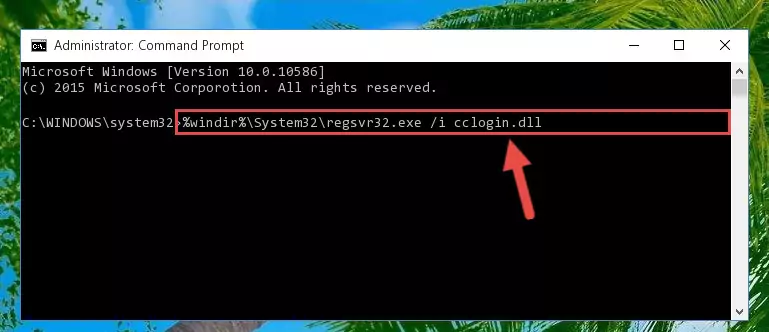 Reregistering the Cclogin.dll library in the system (for 64 Bit)