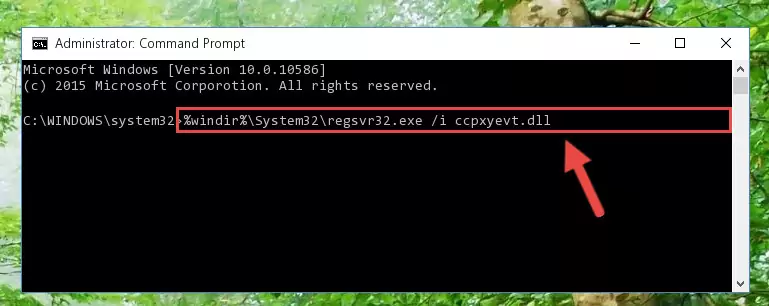 Deleting the Ccpxyevt.dll file's problematic registry in the Windows Registry Editor
