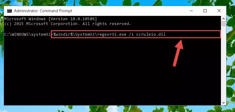 Reregistering the Ccruleio.dll file in the system (for 64 Bit)
