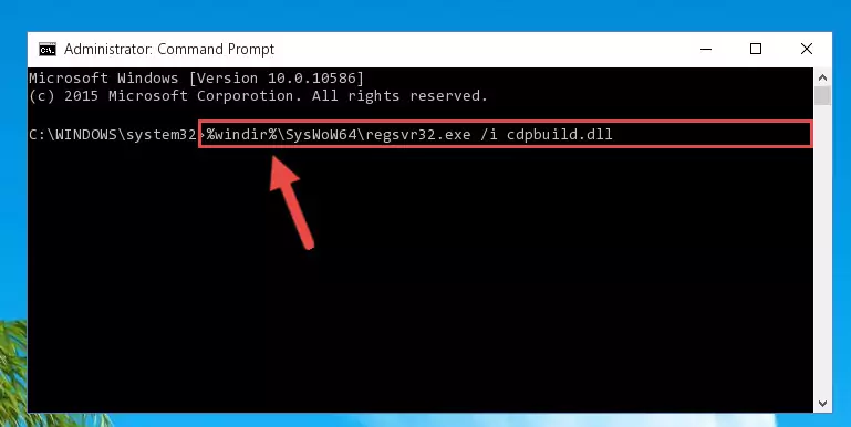 Cleaning the problematic registry of the Cdpbuild.dll library from the Windows Registry Editor