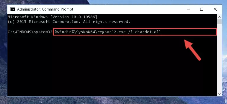 Cleaning the problematic registry of the Chardet.dll library from the Windows Registry Editor