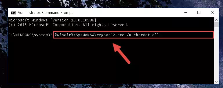 Creating a new registry for the Chardet.dll library in the Windows Registry Editor