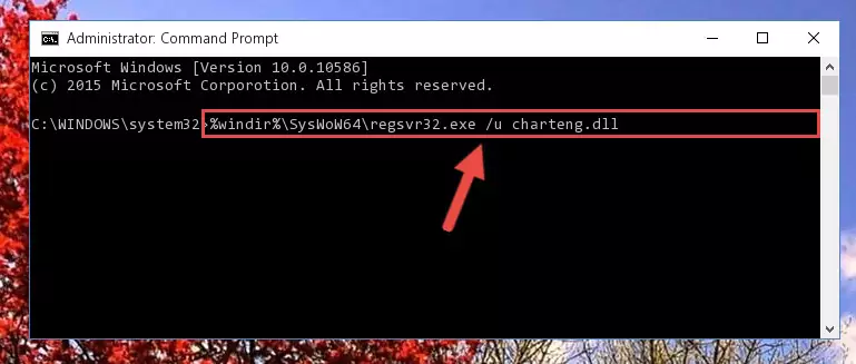 Reregistering the Charteng.dll library in the system (for 64 Bit)
