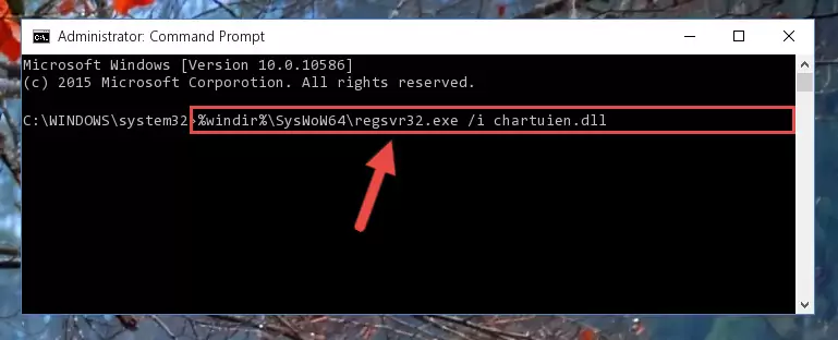 Uninstalling the broken registry of the Chartuien.dll library from the Windows Registry Editor (for 64 Bit)