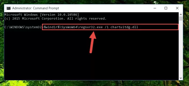 Uninstalling the Chartuitdg.dll file from the system registry