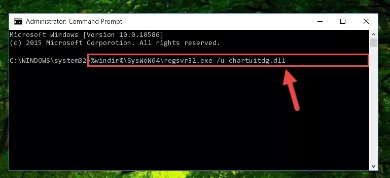 Creating a new registry for the Chartuitdg.dll file in the Windows Registry Editor