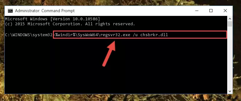 Creating a clean registry for the Chsbrkr.dll library (for 64 Bit)
