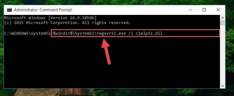 Reregistering the Cielp32.dll library in the system (for 64 Bit)