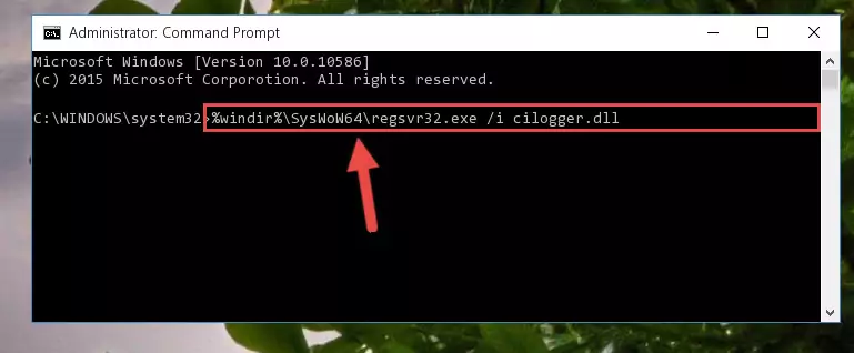 Uninstalling the broken registry of the Cilogger.dll library from the Windows Registry Editor (for 64 Bit)
