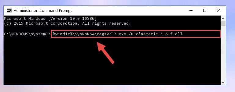 Creating a new registry for the Cinematic_5_6_f.dll file