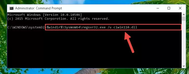 Creating a clean registry for the Ciwin110.dll file (for 64 Bit)
