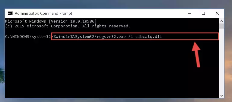 Uninstalling the Clbcatq.dll library from the system registry