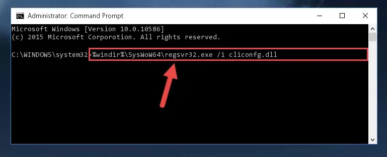 Uninstalling the Cliconfg.dll file's broken registry from the Registry Editor (for 64 Bit)