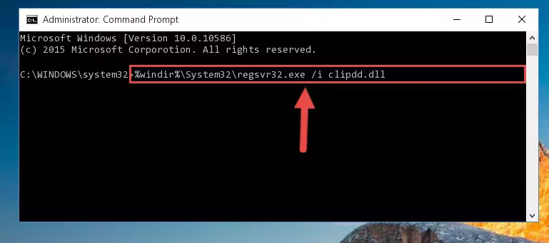 Cleaning the problematic registry of the Clipdd.dll library from the Windows Registry Editor