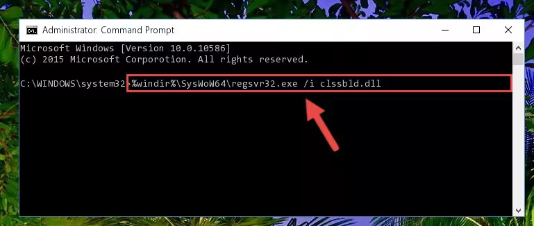 Deleting the Clssbld.dll library's problematic registry in the Windows Registry Editor