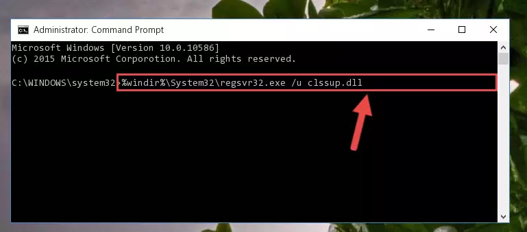 Making a clean registry for the Clssup.dll library in Regedit (Windows Registry Editor)