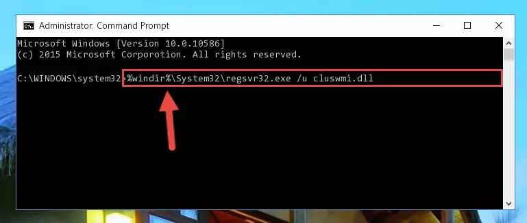 Reregistering the Cluswmi.dll file in the system