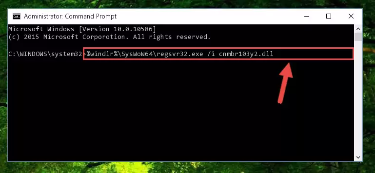 Deleting the Cnmbr103y2.dll file's problematic registry in the Windows Registry Editor