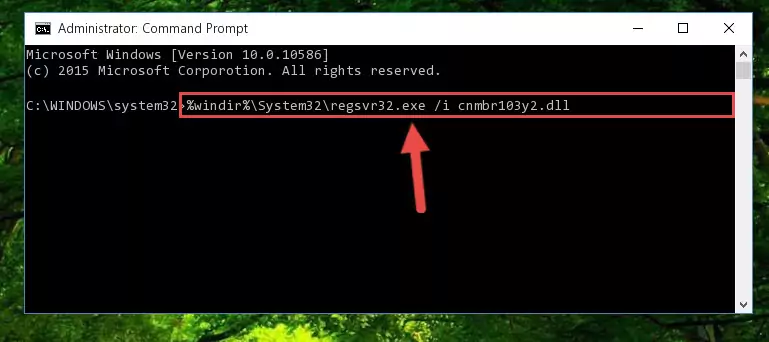 Reregistering the Cnmbr103y2.dll file in the system (for 64 Bit)